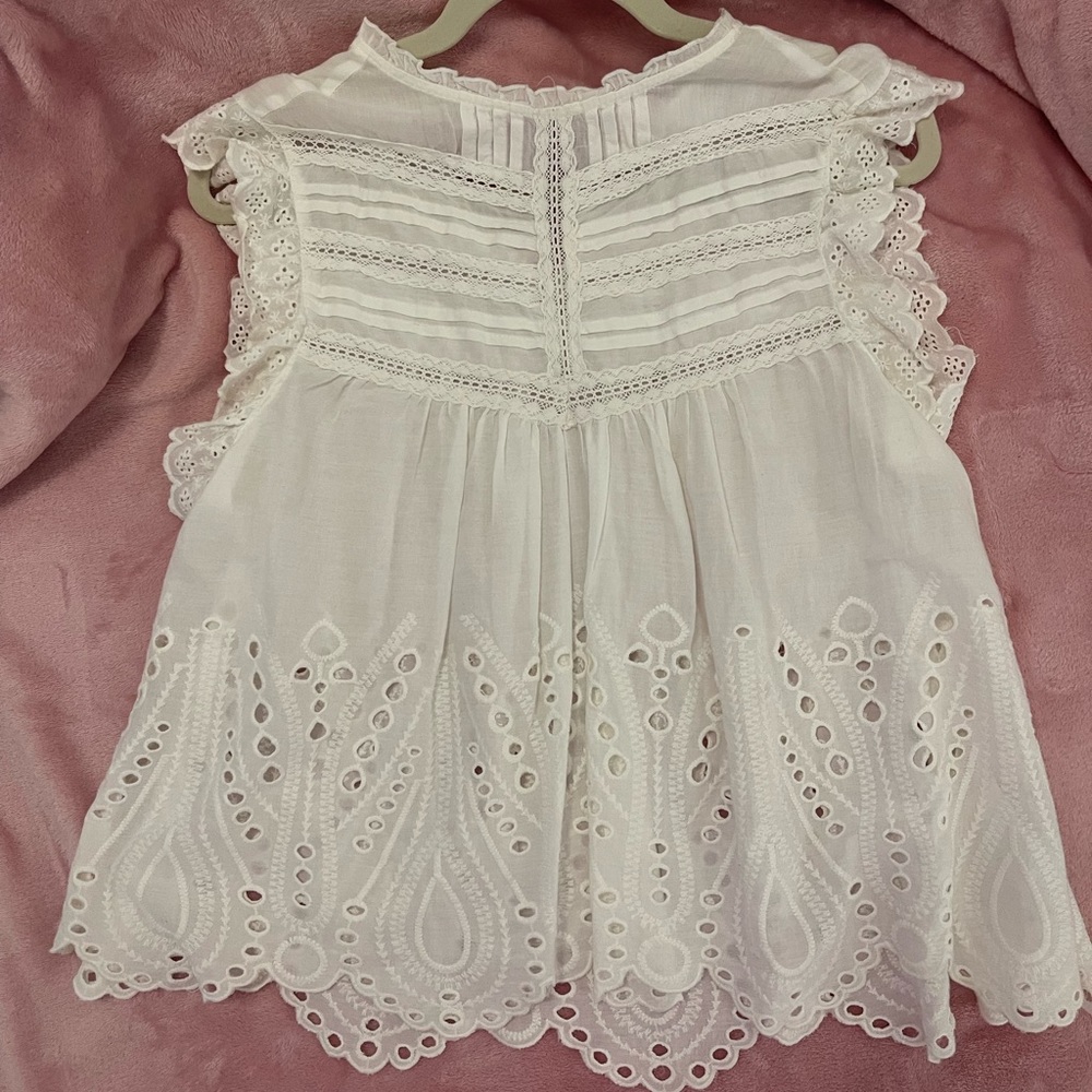 Zara White Blouse